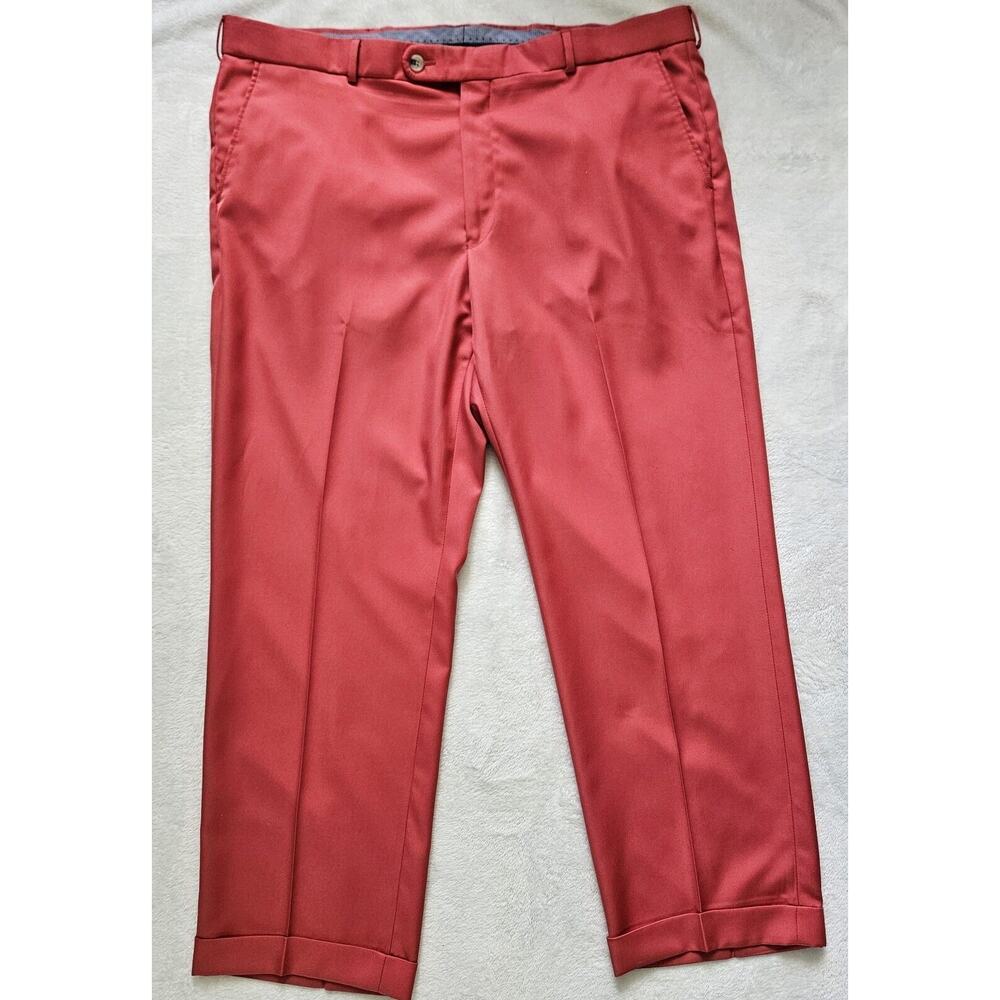 Elegant Coral Men's Dress Pants